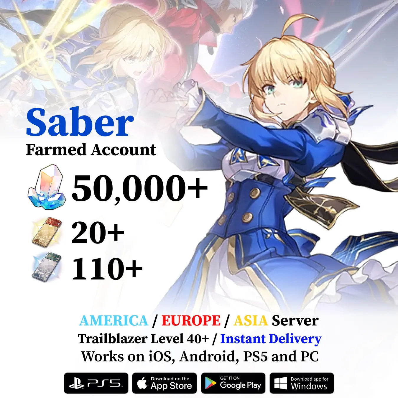 Saber Honkai: Star Rail Starter Account