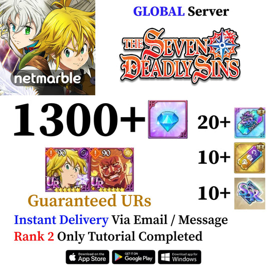 7DS Grand Cross Account with Escanor & Meliodas [Global]