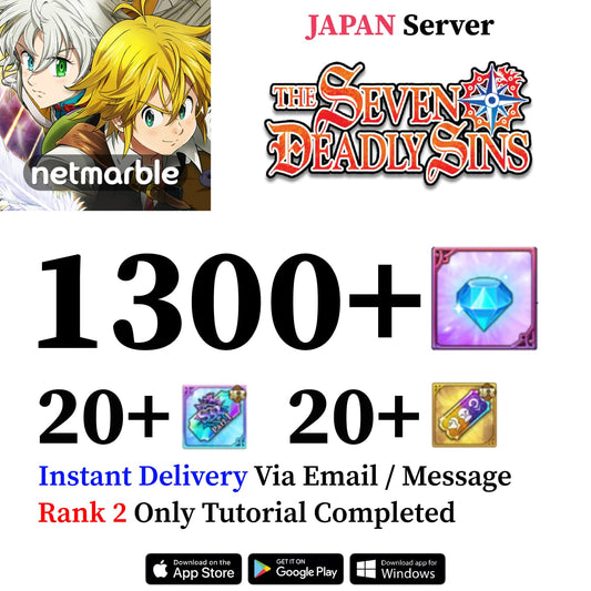 Seven Deadly Sins Grand Cross Account with Diamonds [Japan]
