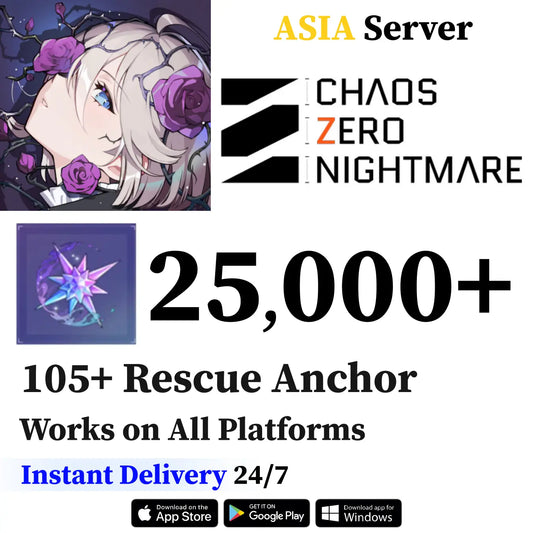 Chaos Zero Nightmare Starter Account with Crystals [Asia]
