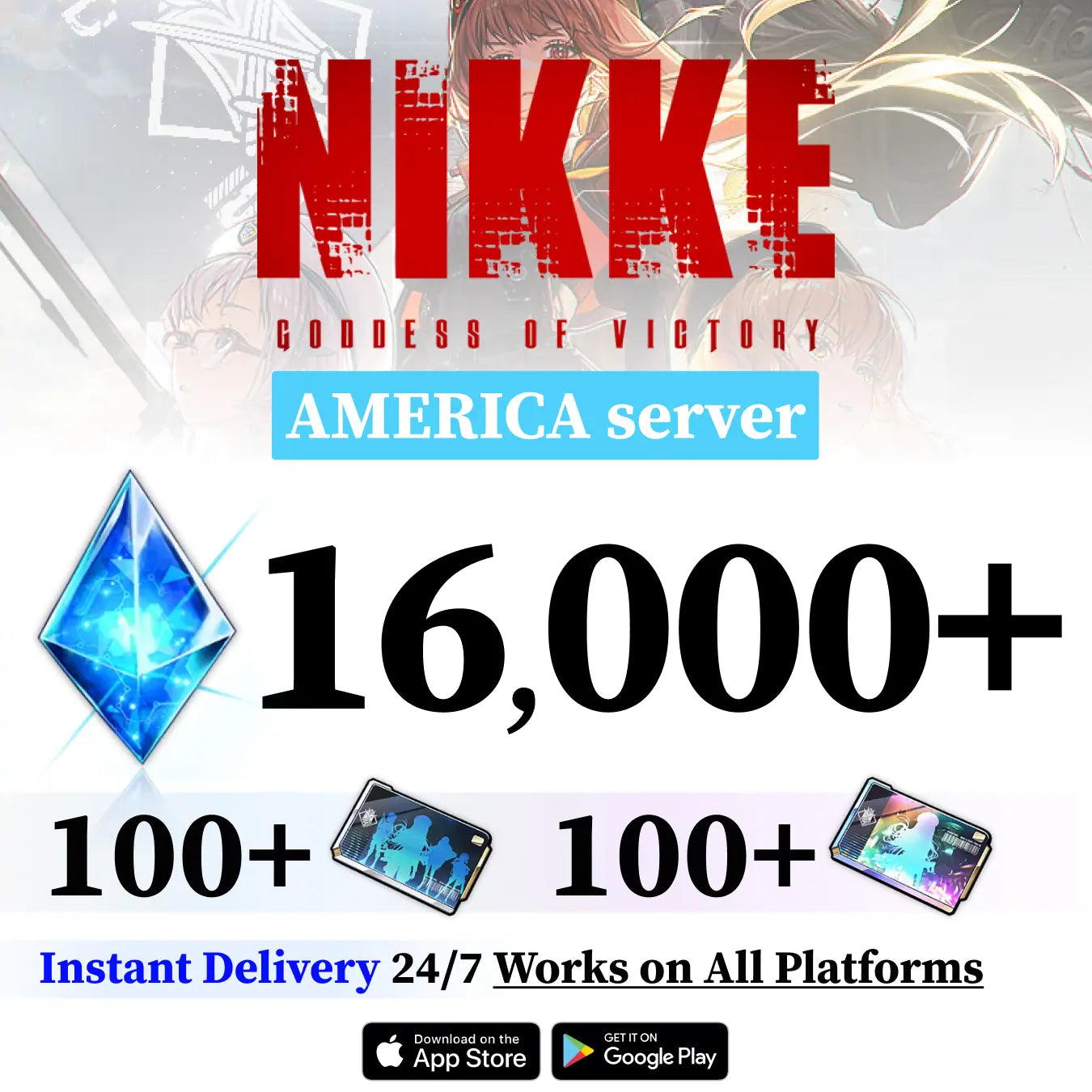 NIKKE NA Server Account | Guaranteed SSR Units & Premium Pulls