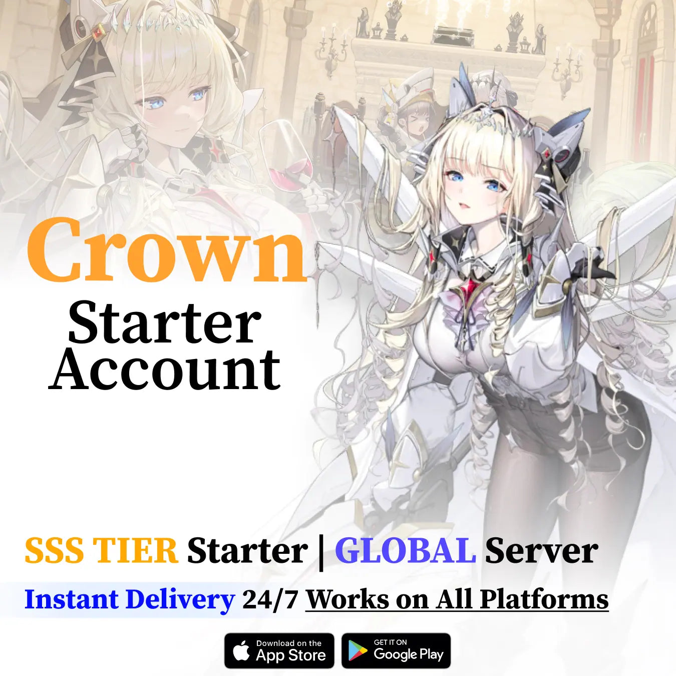 Crown NIKKE Reroll Account [GLOBAL]