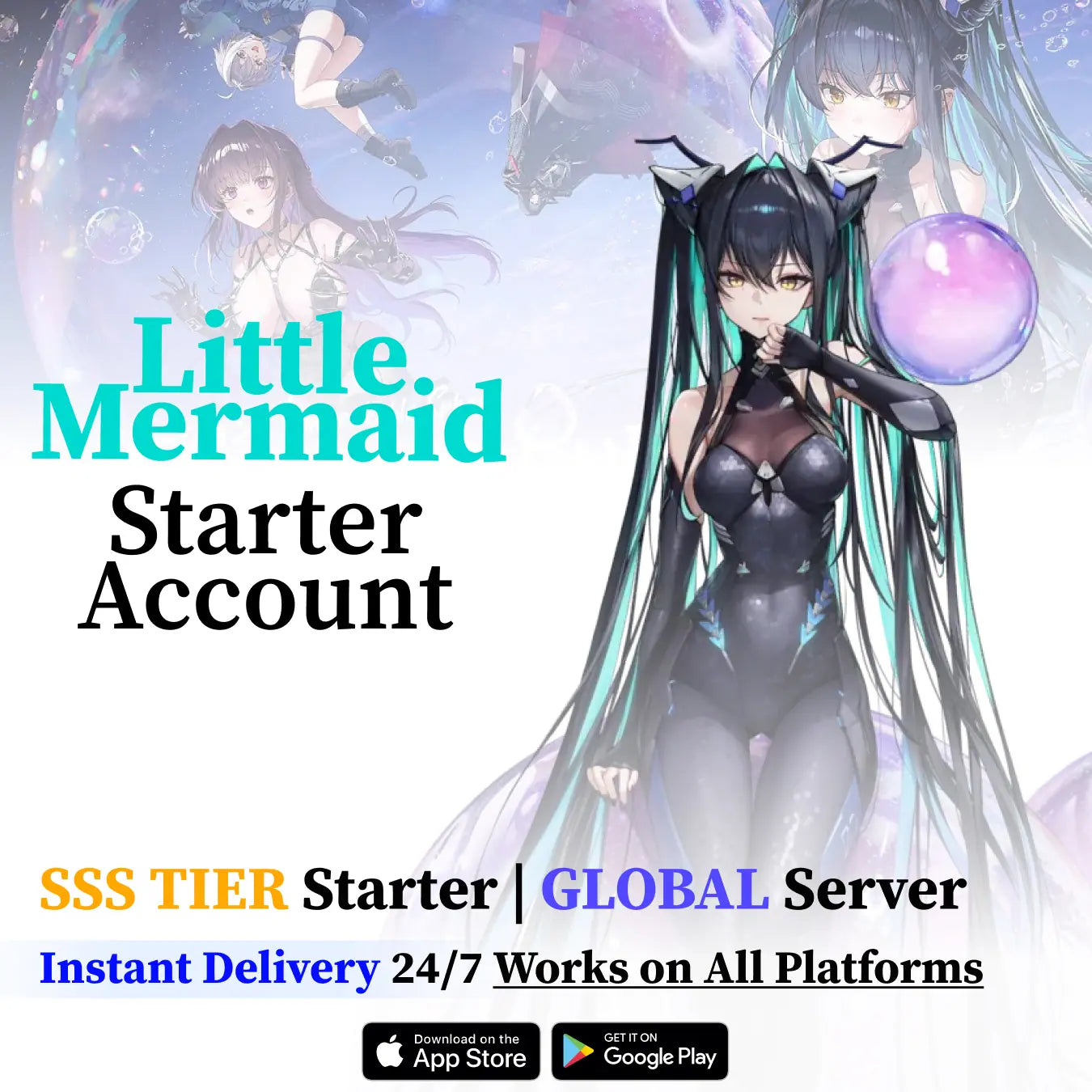 Little Mermaid NIKKE Reroll Account [GLOBAL]