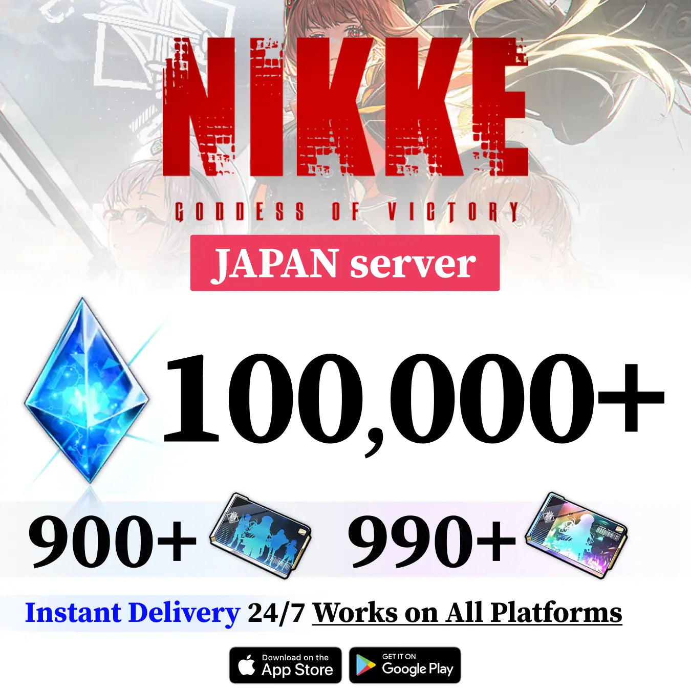 NIKKE JP Reroll Account | High Resources & SSR Units [Japan Server]