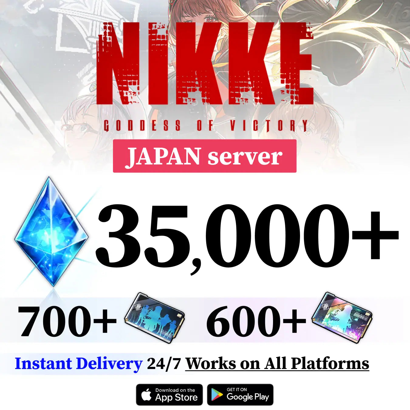 NIKKE JP Starter Account | Gems, Vouchers & SSRs