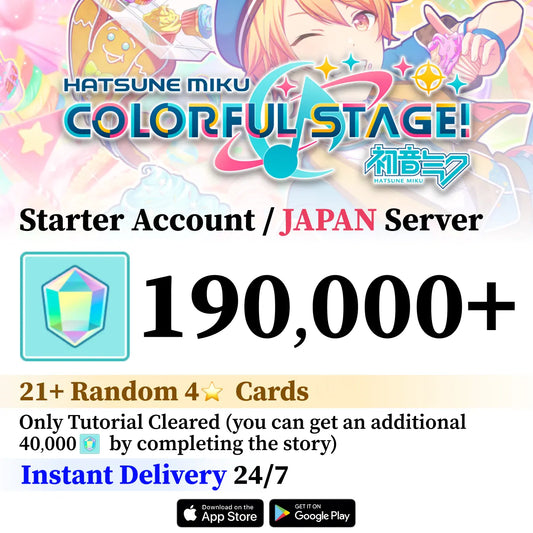 Project Sekai Reroll Account with 190,000+ Gems [JAPAN]