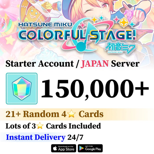 Project Sekai Account with 150,000+ Crystals [JAPAN] [BUY 2 GET 3]