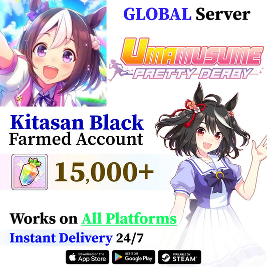 Kitasan Black with Carats Uma Musume Starter Account [Global]