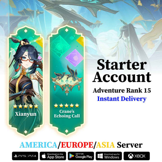 Xianyun With Crane’s Echoing Call - Genshin Reroll Account