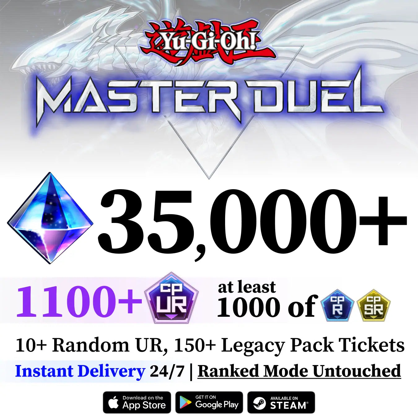 Yu-Gi-Oh! Master Duel Starter Account with 1100+ UR CP [Global]