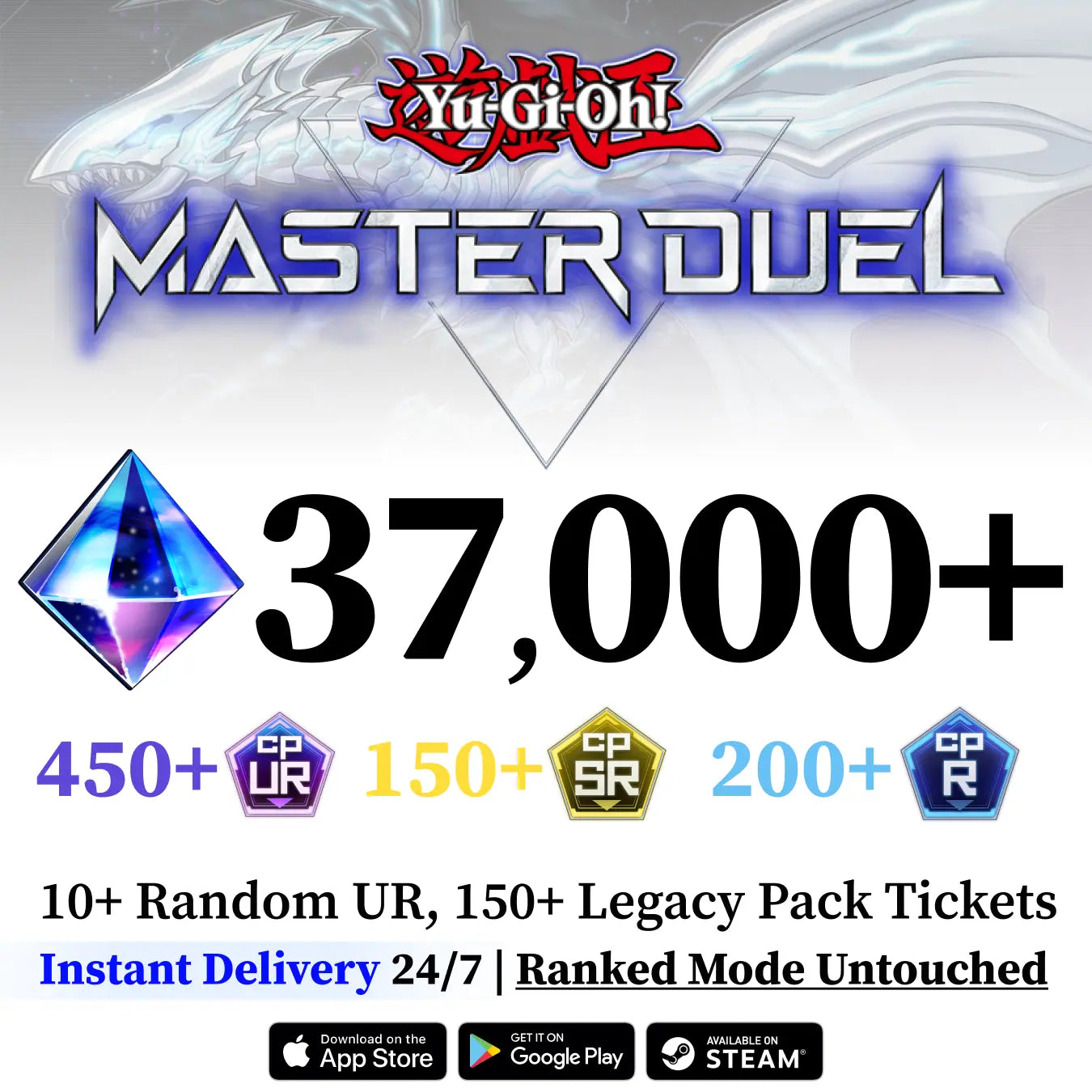Yu-Gi-Oh! Master Duel Starter Account with 35000+ Gems [Global]