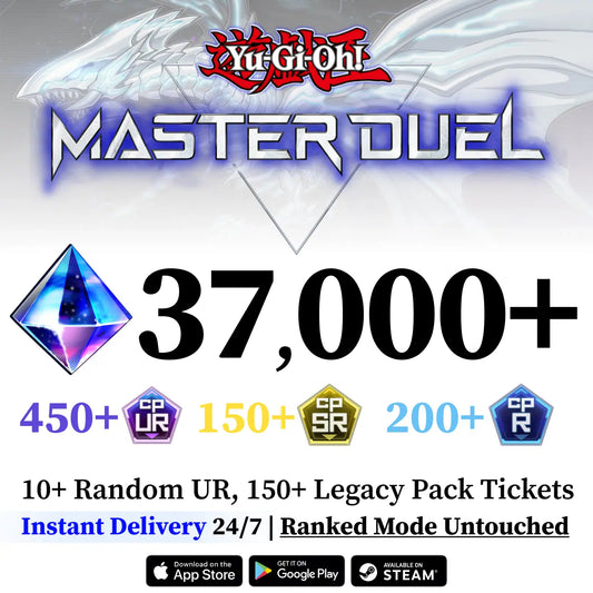 Yu-Gi-Oh! Master Duel Starter Account with 35000+ Gems [Global]